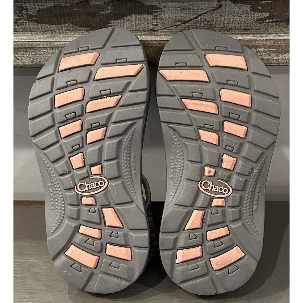 Chaco ZX1 Girls Kids Sandals Gray Pink Waterproof Strappy Sz 10 Outdoor Hiking - Picture 8 of 8